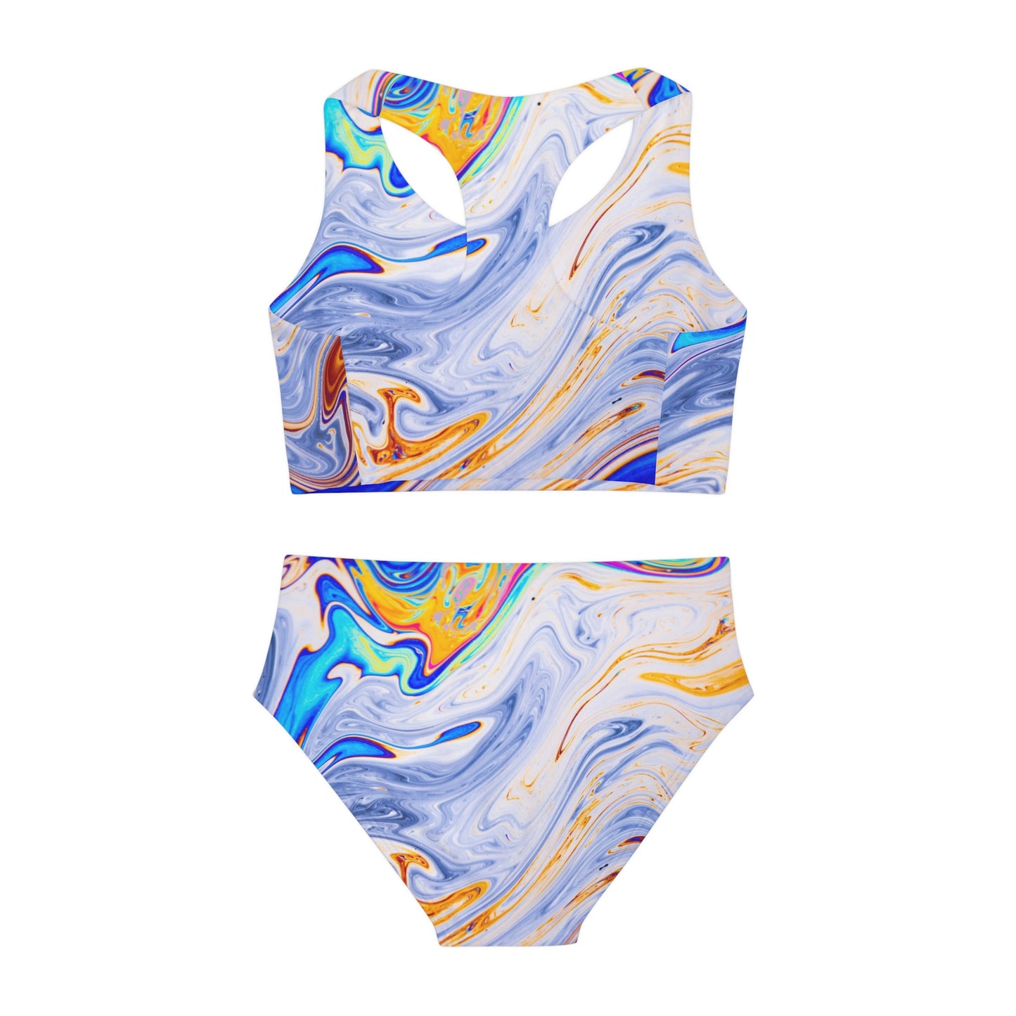 Girls Two Piece Swimsuit (AOP)