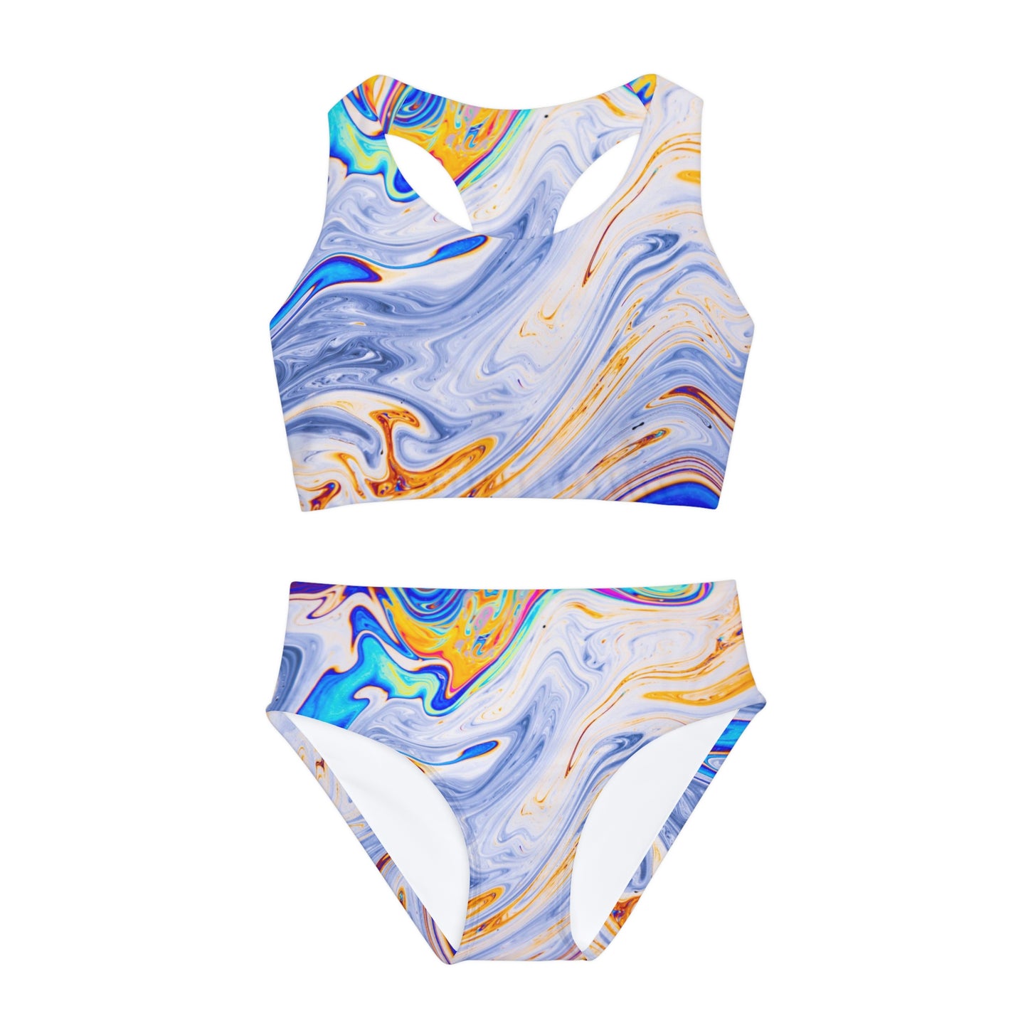 Girls Two Piece Swimsuit (AOP)